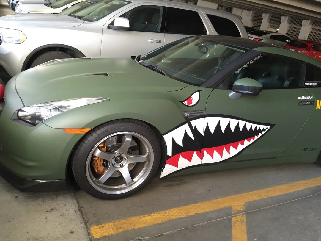 Car shark attack